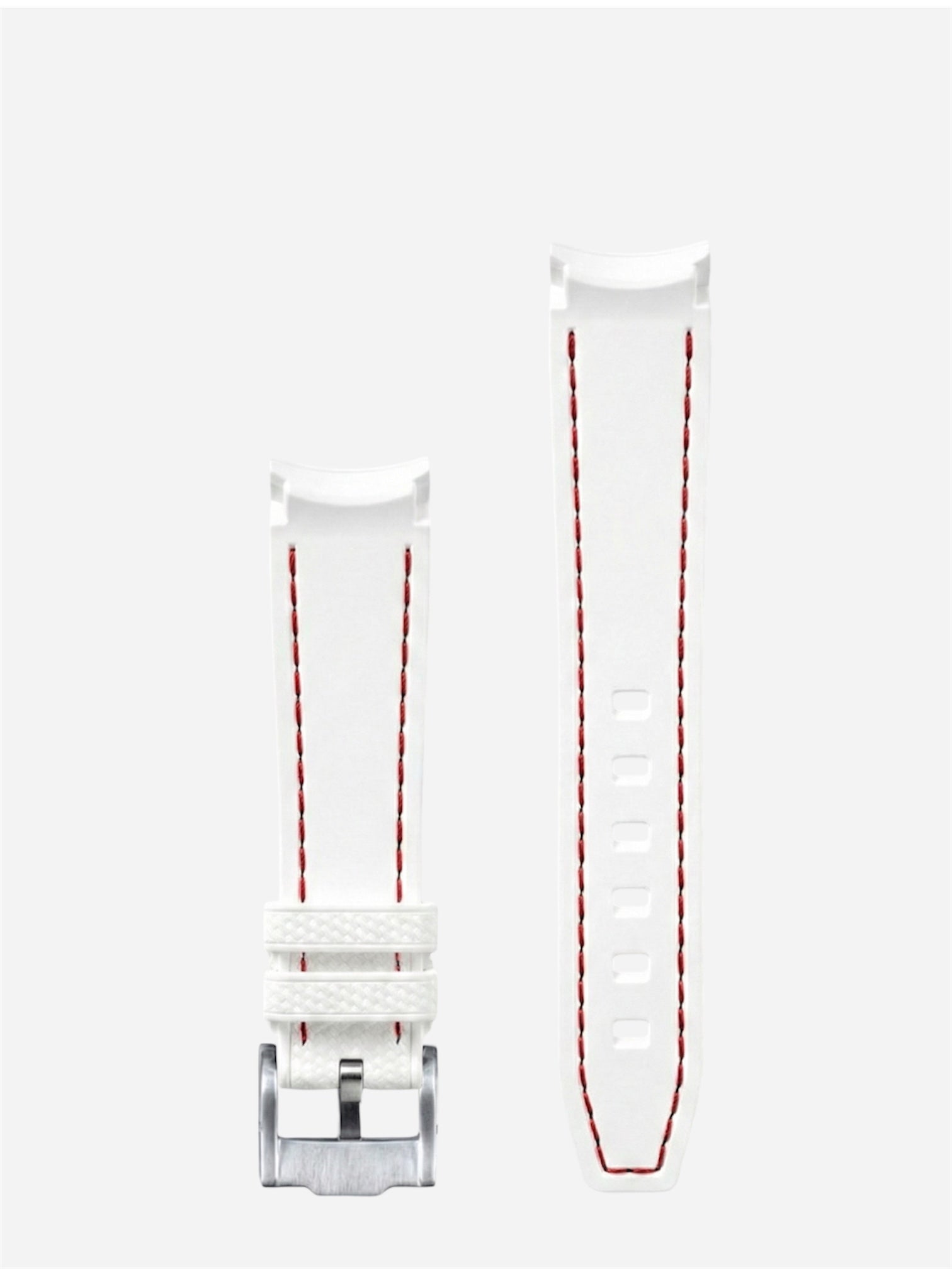 White-red-Stitch-Rubber-Strap-20mm-Curve-back